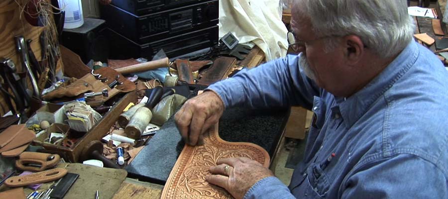 Al working in the Saddleshop.