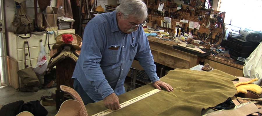 Al working in the Saddleshop.